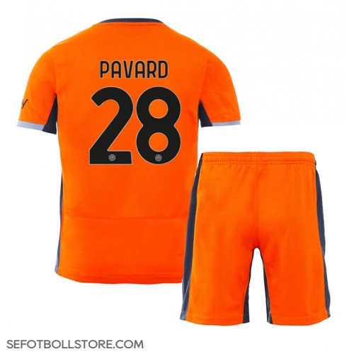Inter Milan Benjamin Pavard #28 Replika babykläder Tredjeställ Barn 2023-24 Kortärmad (+ korta byxor)